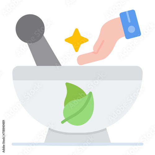 Naturopathy icon vector image. Can be used for Alternative Medicine.