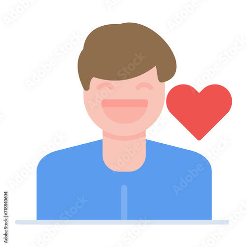 Laugh Therapy icon vector image. Can be used for Alternative Medicine.