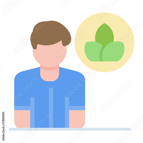 Energy Flow Qi Chee icon vector image. Can be used for Alternative Medicine.