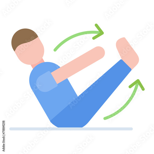 Body Movement Therapy icon vector image. Can be used for Alternative Medicine.