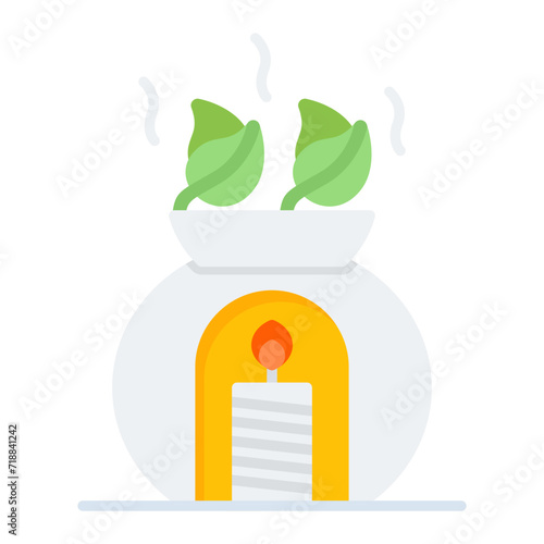 Aromatherapy icon vector image. Can be used for Alternative Medicine.