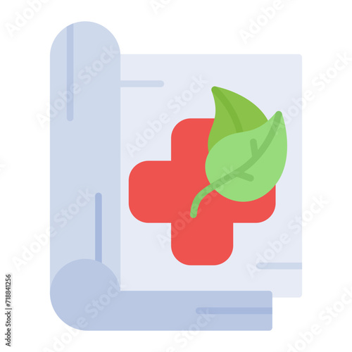 Alternative Medicine Magazine icon vector image. Can be used for Alternative Medicine.