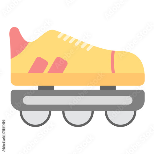 Rollerblades icon vector image. Can be used for Hockey.
