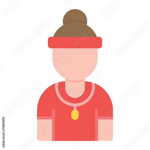 Referee Female icon vector image. Can be used for Hockey.