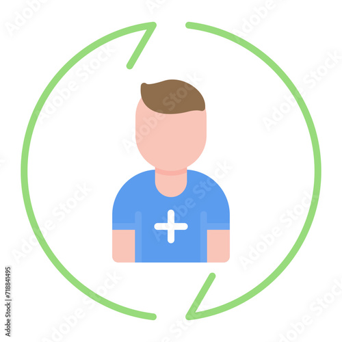 Recovering Strategy icon vector image. Can be used for Hockey.