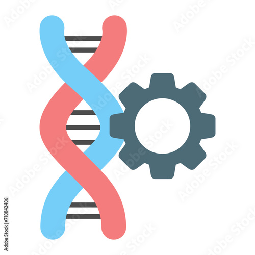 Genetic Engineering icon vector image. Can be used for The Future.