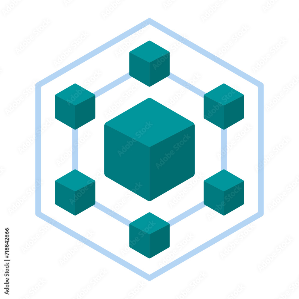 Blockchain icon vector image. Can be used for The Future. Blockchain icon vector image. Can be used for The Future.