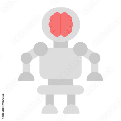 Cyborg icon vector image. Can be used for The Future.