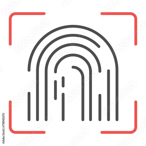 Biometrics icon vector image. Can be used for The Future.