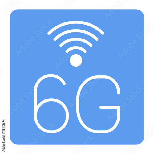 6G Network icon vector image. Can be used for The Future.