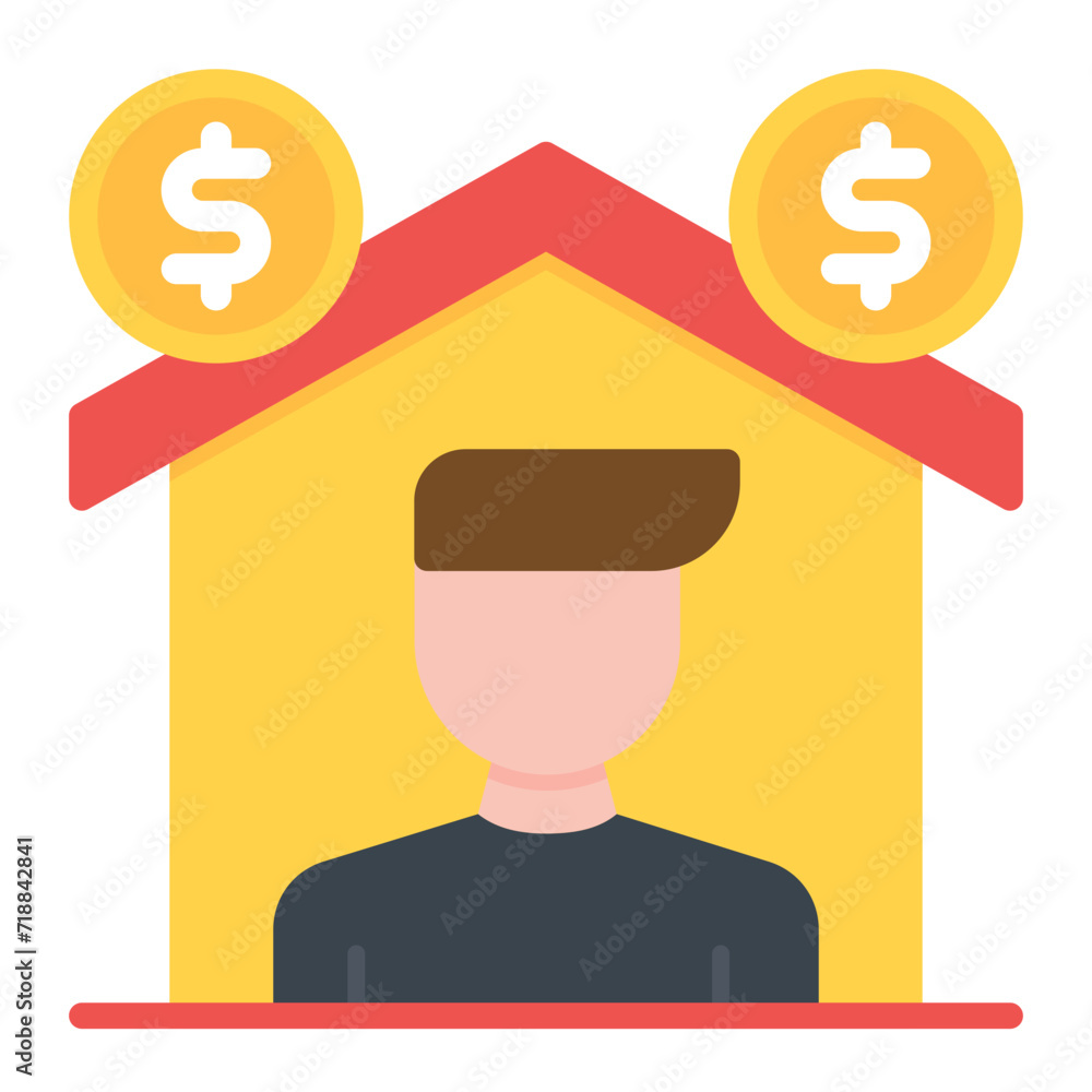 Self Employed icon vector image. Can be used for Gig Economy. Self Employed icon vector image. Can be used for Gig Economy.