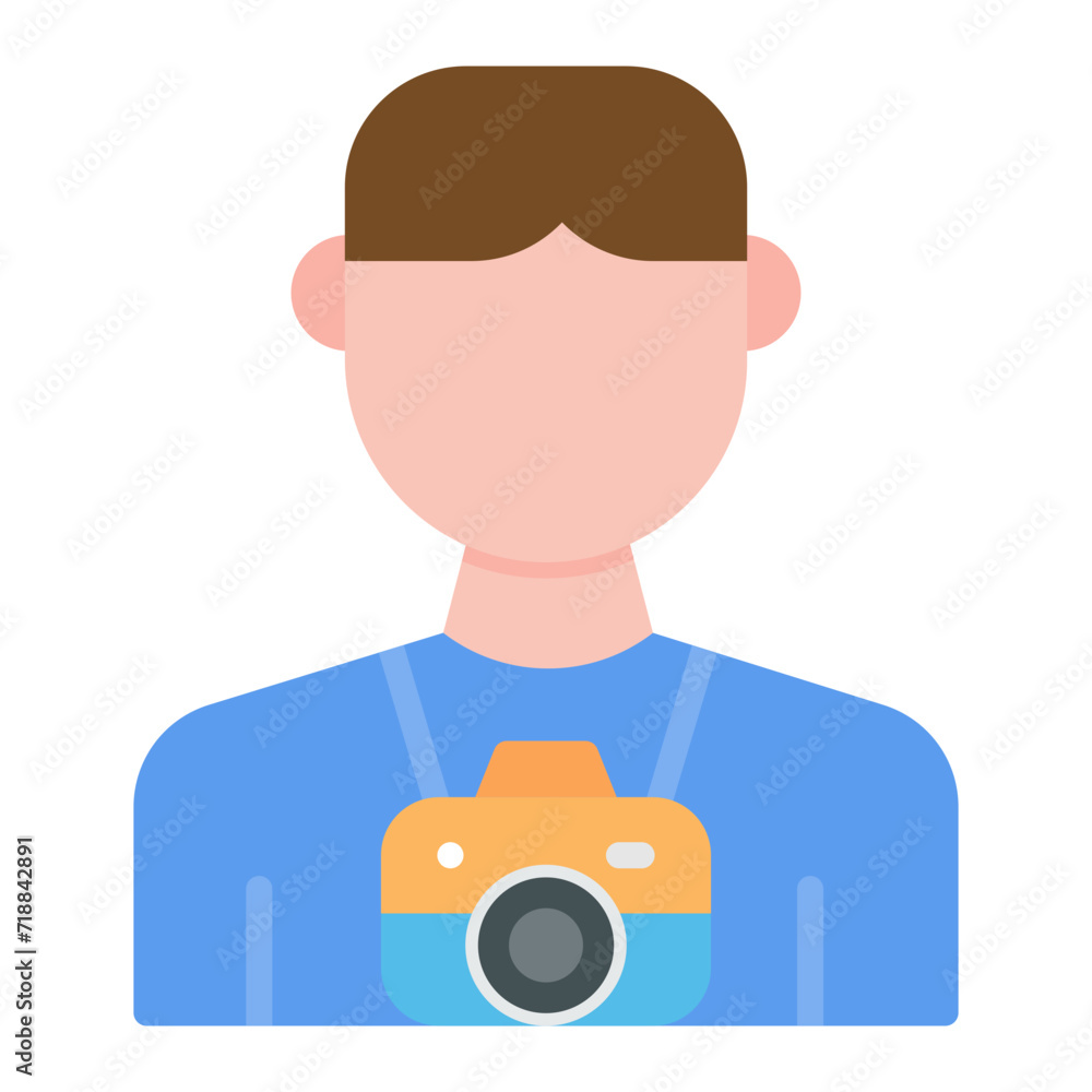 Photographer icon vector image. Can be used for Gig Economy. Photographer icon vector image. Can be used for Gig Economy.