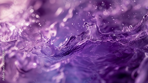 紫色の透明な液体 