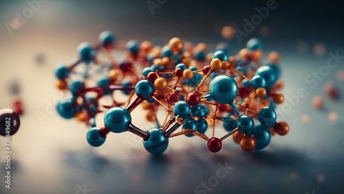 Atom Molecule Structure Abstract and Medical Concept Science