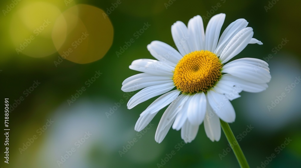 Fototapeta premium a macro shot of a beautiful daisy