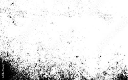 Grunge black and white pattern. Monochrome particles abstract texture. Vector grunge texture. Abstract grainy background, old painted wall. 