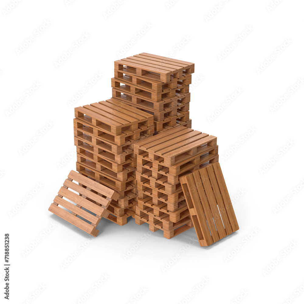 Stack Of Wooden Pallets PNG