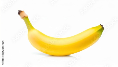 Banana isolated on white background. Healthy food photography concept.