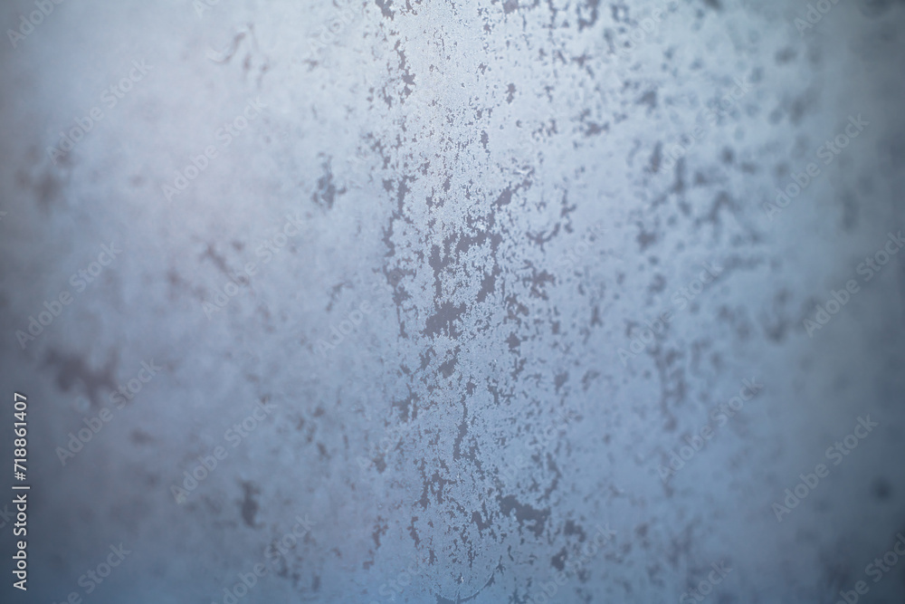Fototapeta premium frost patterns on frozen glass