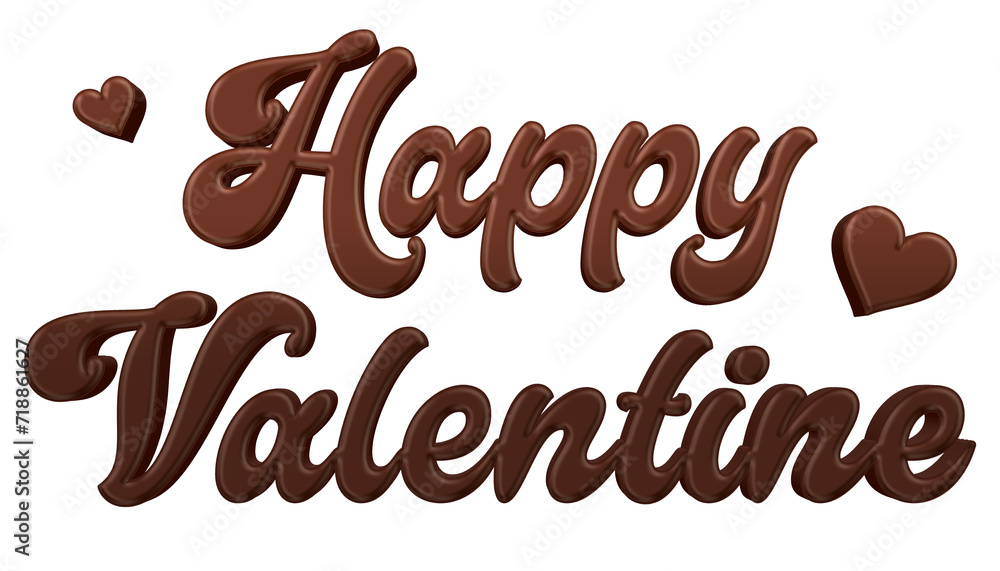 Happy valentine chocolate candy greeting word isolated on transparent background. This is a part of a set includes font or letters, numbers, punctuation marks, symbols, shapes and frames Happy valentine chocolate candy greeting word isolated on transparent background. This is a part of a set includes font or letters, numbers, punctuation marks, symbols, shapes and frames