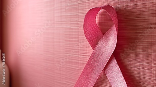 Pink Ribbon Wallpaper: A Breast Cancer Awareness Monthly Event Generative AI