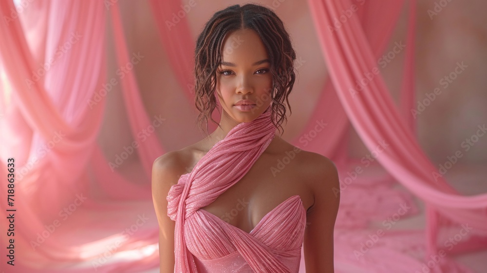 Pink Wrap Around: A Celebration of Women's Empowerment and Breast Cancer Awareness Generative AI Pink Wrap Around: A Celebration of Women's Empowerment and Breast Cancer Awareness Generative AI