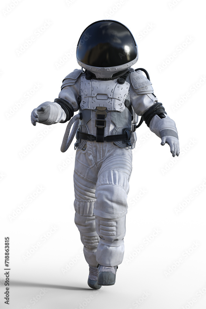 Astronaut on transparent background, 3d render Astronaut on transparent background, 3d render