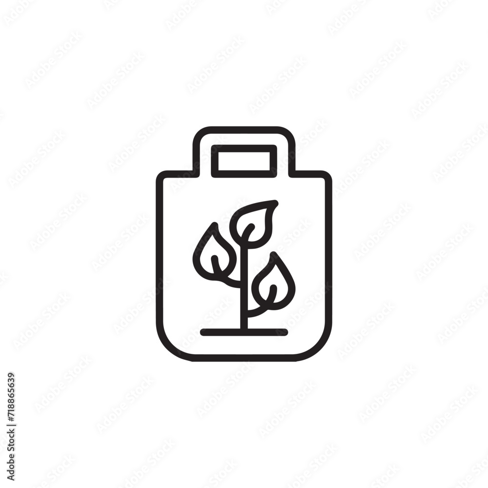 Organic Bag icon vector. Linear style sign for mobile concept and web design. Organic Bag symbol illustration. Pixel vector graphics - Vector. Organic Bag icon vector. Linear style sign for mobile concept and web design. Organic Bag symbol illustration. Pixel vector graphics - Vector.