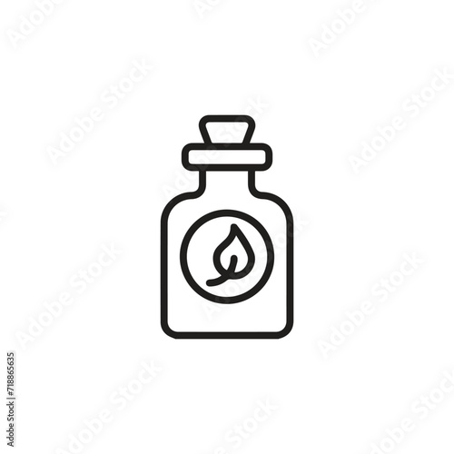 Herbal icon vector. Linear style sign for mobile concept and web design. Herbal symbol illustration. Pixel vector graphics - Vector. 