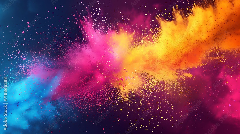 Naklejka premium Colors celebration with message exclusive holi sale. hd, shine