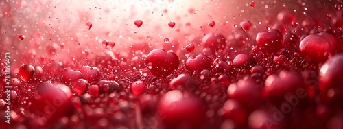 Red Heart Blur: A Valentine's Day Splash Generative AI