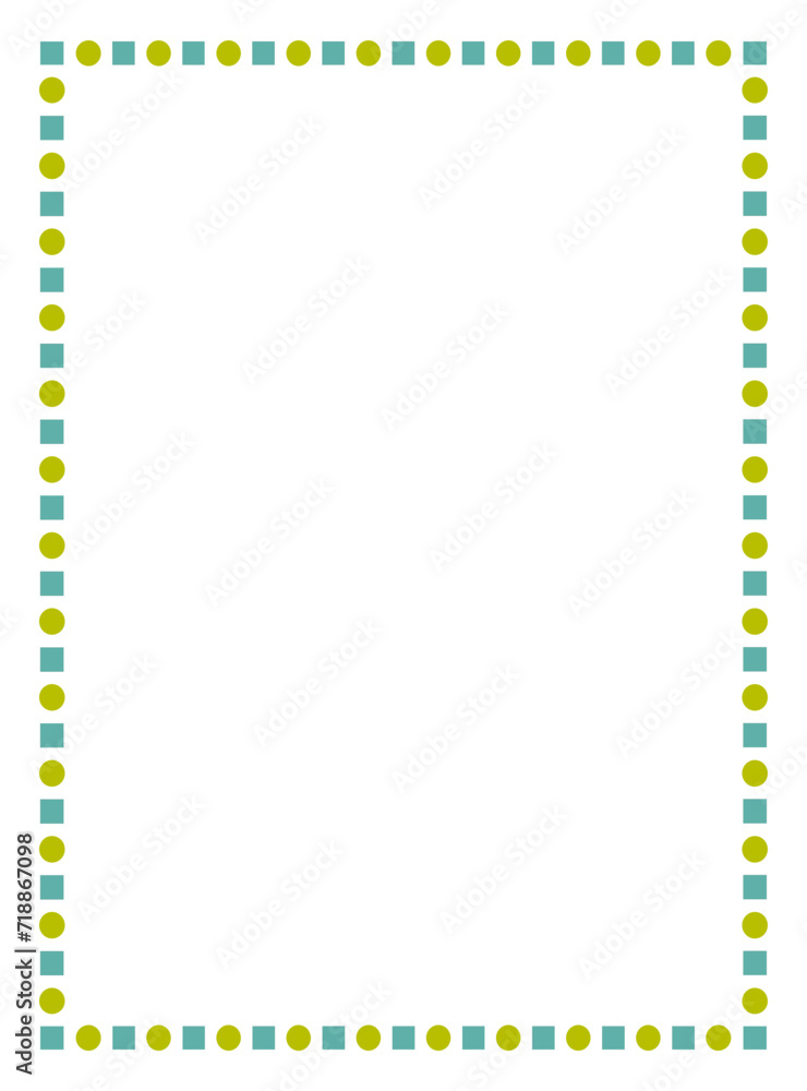 Vector frame with Squares and dots for your texte and photo, frame on a white background. Border frame deco vector illustration. Vector frame with Squares and dots for your texte and photo, frame on a white background. Border frame deco vector illustration.