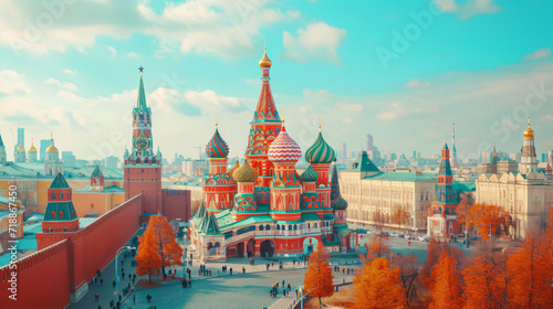 Panoramic view of Moscow Kremlin
