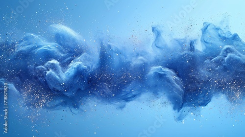 Galaxy-Inspired Blue Fog  A Cosmic Sensation for Your Monthly Photo Collection Generative AI