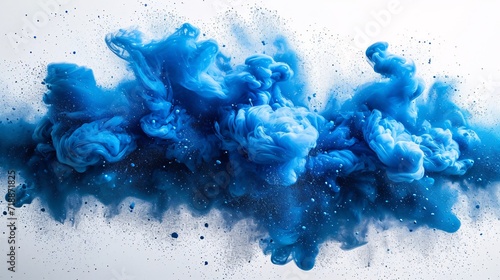Colorful Blue Fountain of Creativity: A Monthly Inspiration for Artists and Designers Generative AI