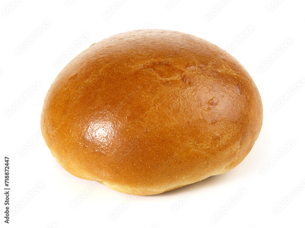 Homemade Hamburger Bun - Bread Rolls for Hamburger isolated on white Background Homemade Hamburger Bun - Bread Rolls for Hamburger isolated on white Background