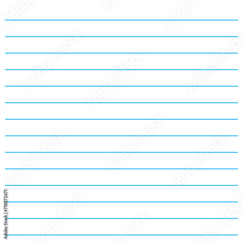 Lined paper from a notebook
