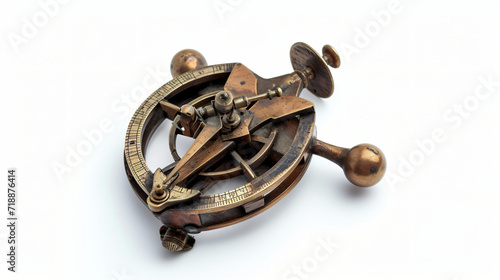 Old bronze sextant