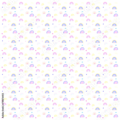 Cute pastel seamless pattern background
