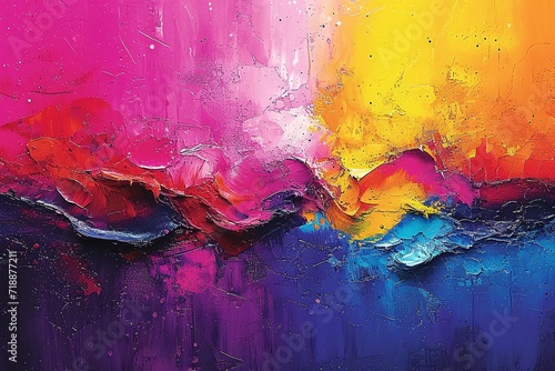 Colorful Waves of Creativity: A Vibrant Painting for the Month of May Generative AI