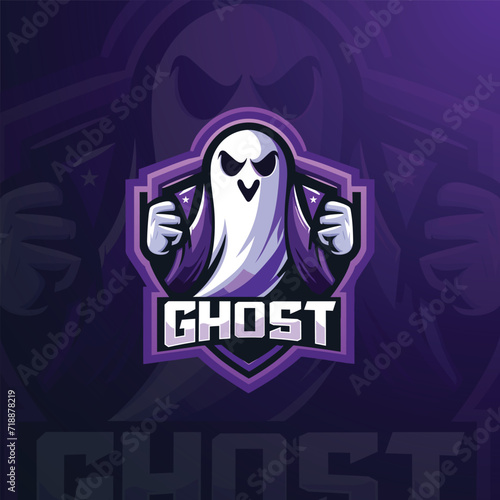 Ghost e-sports gaming logo design