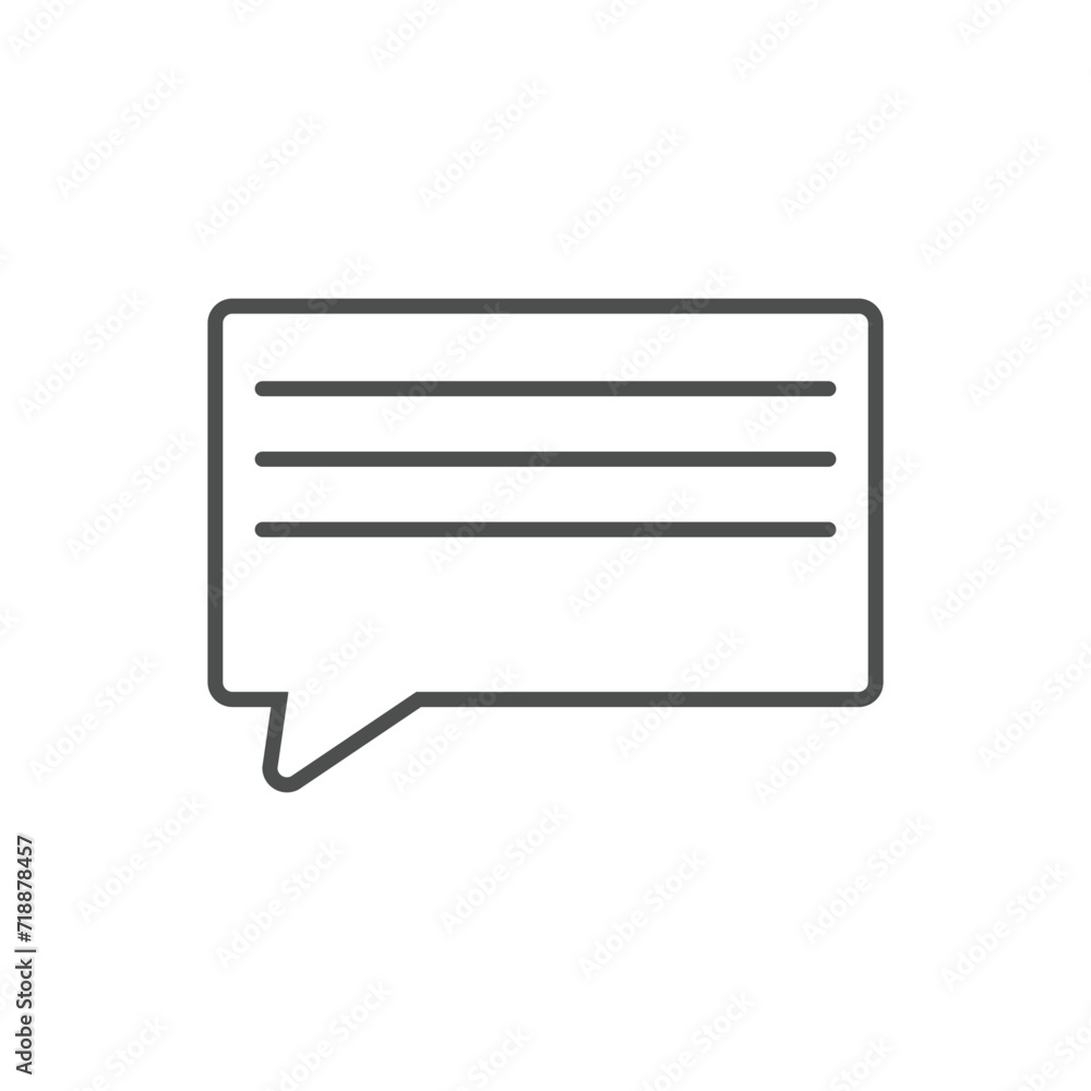 Chat vector icon. Talk bubble speech icon. Blank empty bubbles vector Chat vector icon. Talk bubble speech icon. Blank empty bubbles vector
