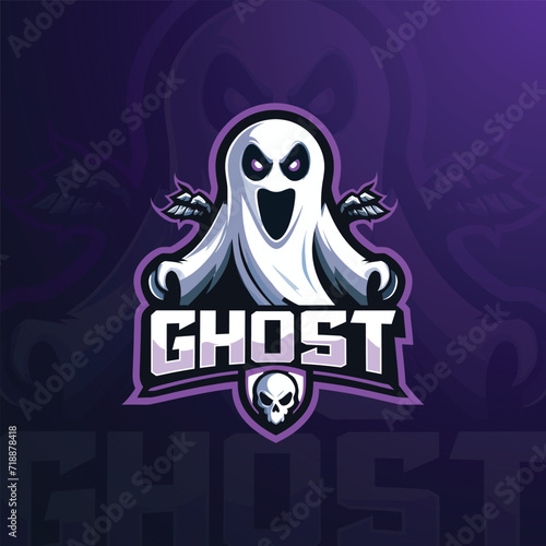 Ghost e-sports gaming logo design