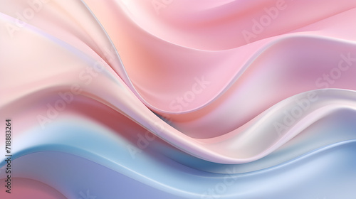Abstract 3D digital wave flow wallpaper hologram style pastel colors with violet purple pink,, colorful plastic background 