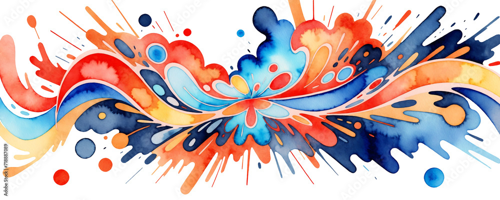 Obraz premium Colorful Butterfly Harmony in Nature's Abstract Summer Garden