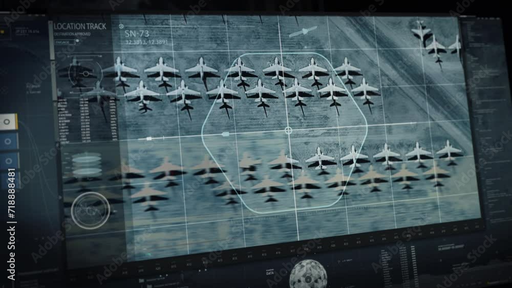 Futuristic Satellite Network System Target Location Scanning Process