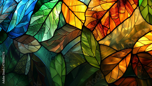 Shane’s Sanctuary: A Stained Glass Nature Close-Up photo