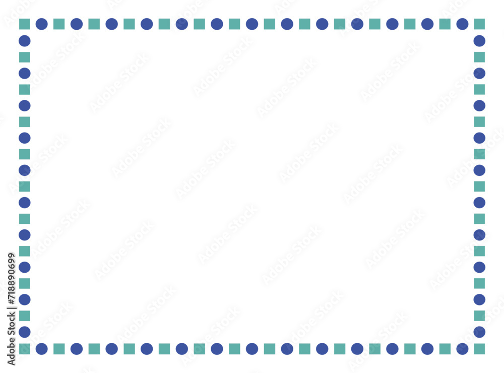 Vector frame with Squares and dots for your texte and photo, frame on a white background. Border frame deco vector illustration. Vector frame with Squares and dots for your texte and photo, frame on a white background. Border frame deco vector illustration.