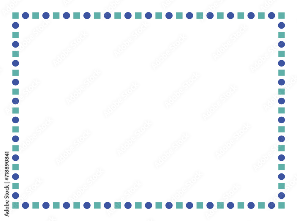 Vector frame with Squares and dots for your texte and photo, frame on a white background. Border frame deco vector illustration. Vector frame with Squares and dots for your texte and photo, frame on a white background. Border frame deco vector illustration.