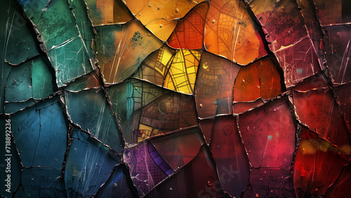 Shattered Spectrum: A Broken Stained Glass Effect photo